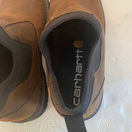 NEW Carhartt Oxford Romeo CMS4190 Men's 14 Wide Brown Waterproof Hard Toe Shoe - Picture 12 of 22