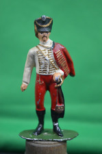 Vintage Napoleonic Lead Soldier 1980  s Hand Painted Officer 60mm