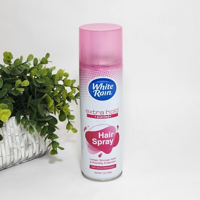 White Rain Extra Hold Hairspray Humidity Protection Scented Aerosol 7 oz / 198 g