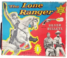 The Lone Ranger and the Silver Bullets Game, 1956, Complete, Lisbeth Whiting Co.