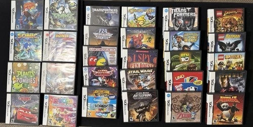 Nintendo DS game lot, 25 total Authentic DS Games, TMNT, Sonic, Zelda +++