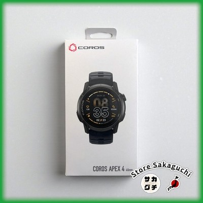 COROS APEX 4 GPS Watch 46mm Black Advanced Training Maps Multisport Watch