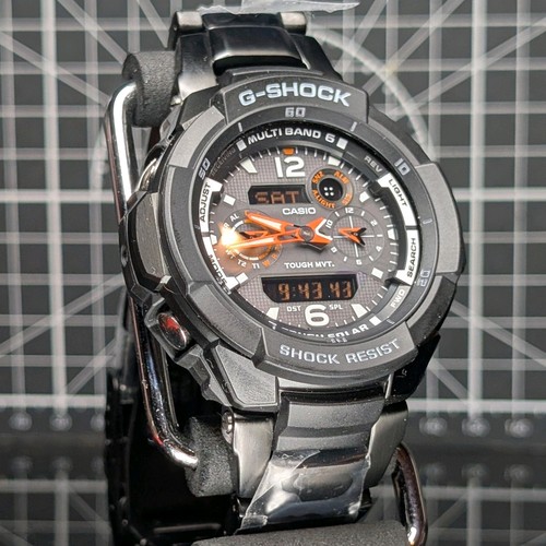Casio G-Shock GW-3500 Sky Cockpit / GravityMaster Solar Multibanda Nero Bianco - Foto 6 di 12