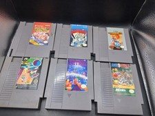 NES Game Lot Double Dragon, Robo Warrior, Goonies 2, Surf, Tetris, Rivals - Work