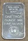 Golden State Mint 1oz. 0.999 Fine Silver Bar