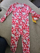 Hello Kitty Footless Pajama Girls Size 12 Months Sanrio NWT