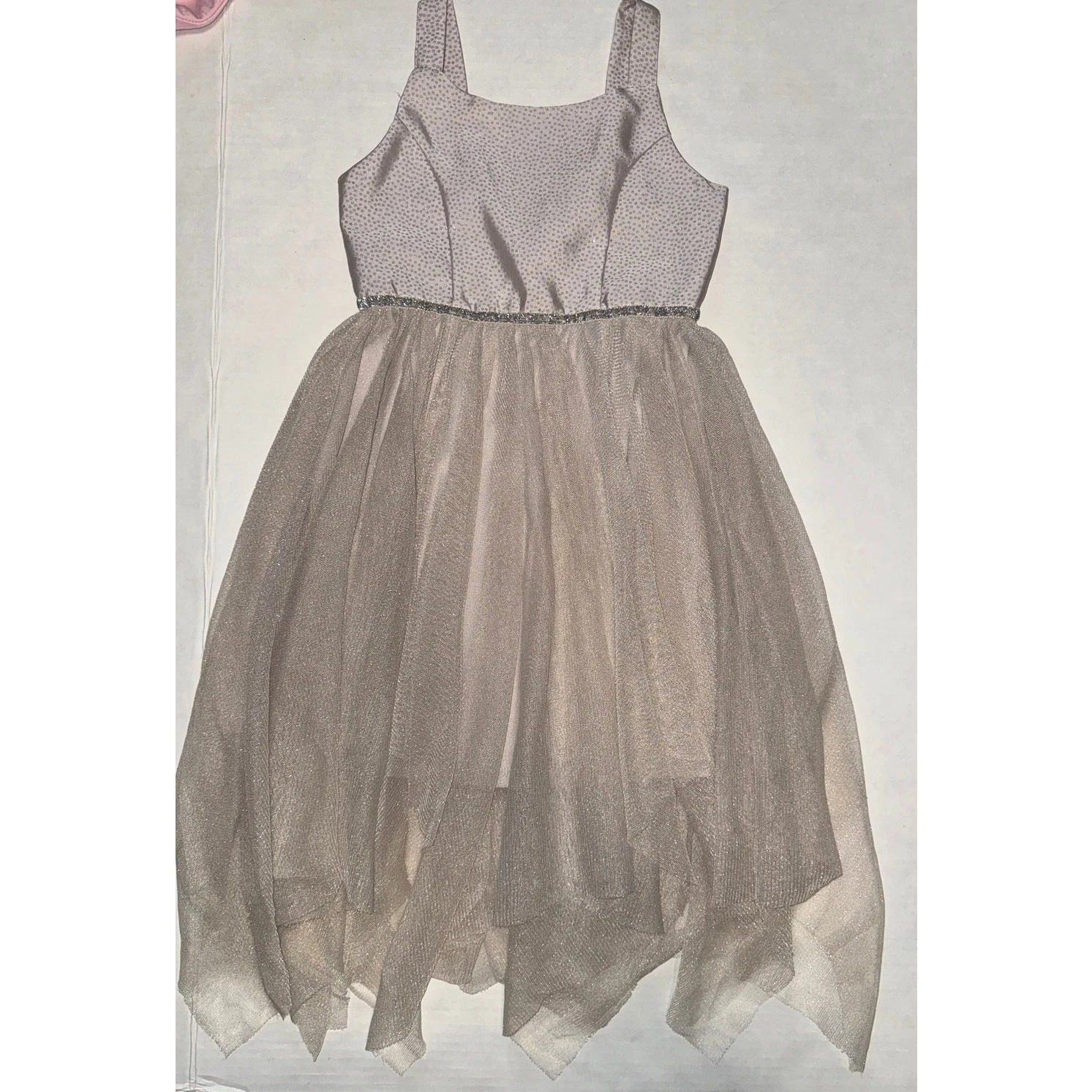 Cat & Jack Girls XS Dress Special Occasions Fairy Princess Tulle Metallic Formal