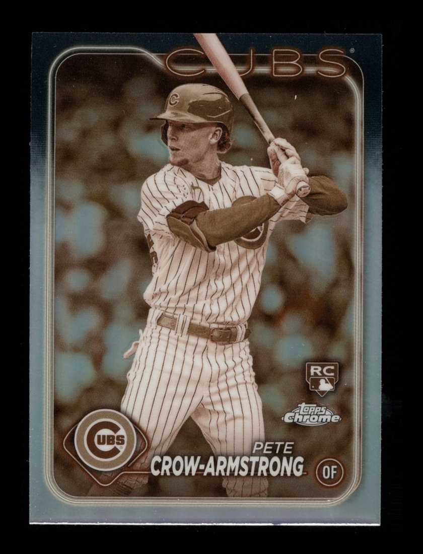 2024 Topps Chrome: # 16 Pete Crow Armstrong Sepia Refractor RC NM-MT OR BETTER