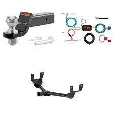 CURT Class 3 Tow Package Trailer Hitch, Wiring, Ball Mount - 13337, 56268, 45836