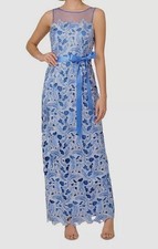 Adrianna Papell Women's Illusion Neck Tonal Lace Dress Petite Size: 6P