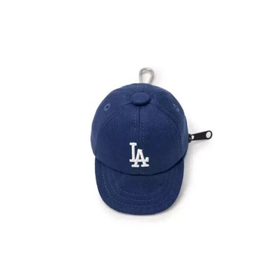 MLB Korea Basic Ball Cap Pouch Keyring Los Angeles Dodgers Indigo 3APOB015N