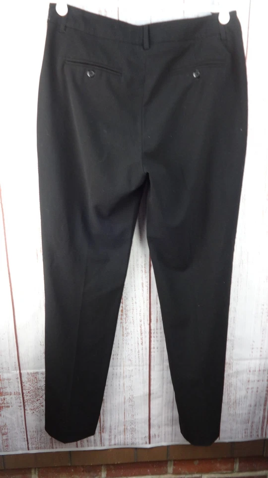 NYDJ Pants Womens 10 Black Straight Slimming Panel High Rise Classic Business - Image 2 of 4