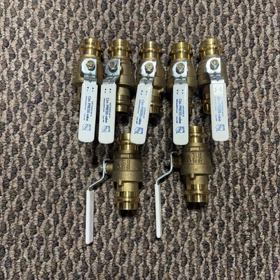 7 Pack Cim  3/4'' Press Ball Valve, Lead Free Brass, Full Port, ProPress