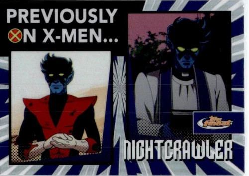 2025 Topps Finest X-Men 97 Previously on X-Men NIGHTCRAWLER # PO-19!