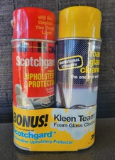 Scotchguard Upholstery Protector Kleen Team Glass Cleaner Combo Pack 3m 3572B