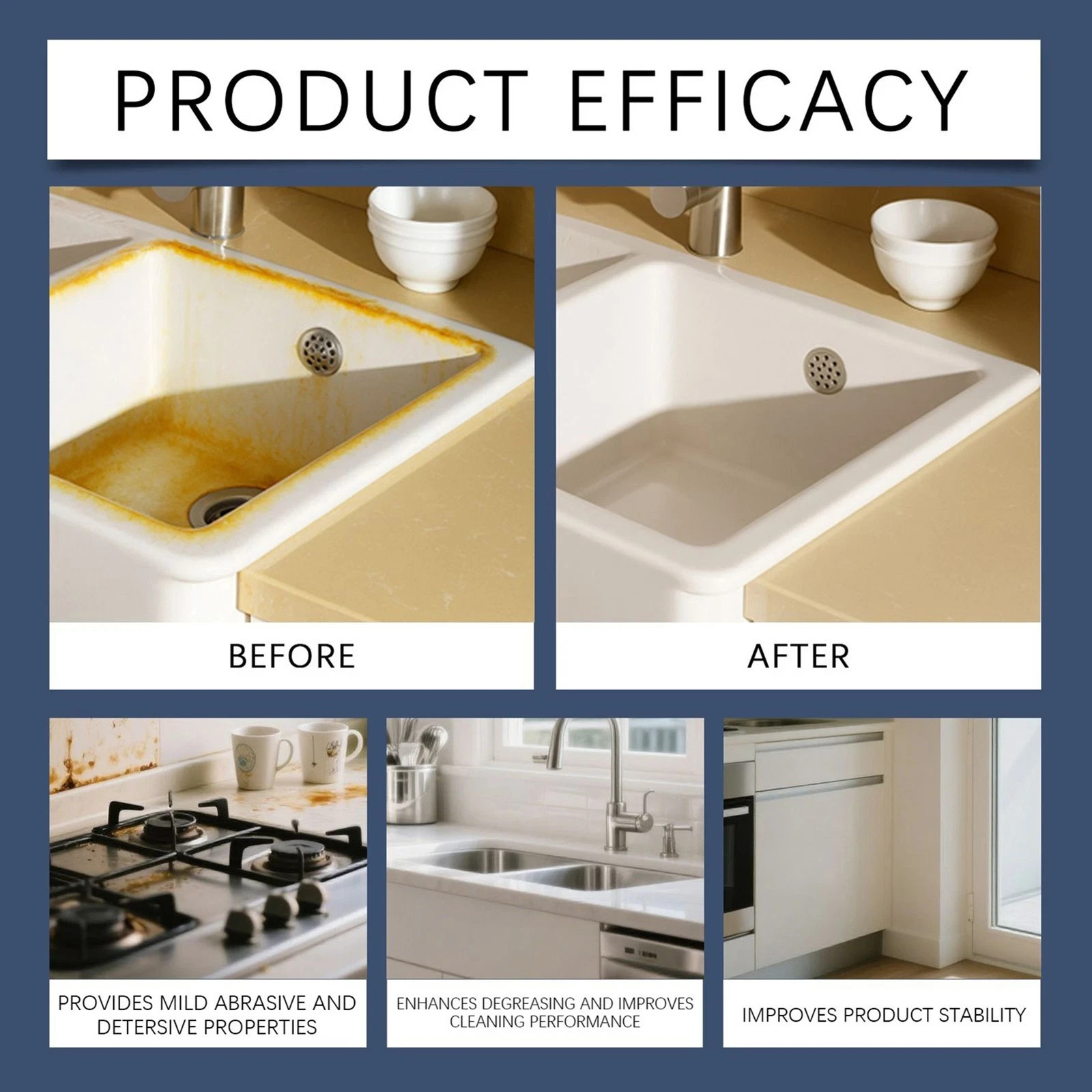 Powerful Oil Dirt Cleaning Spray Easily Remove Kitchen Grease Stains  3x 120ml