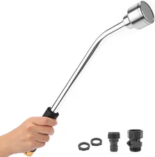 18-inch Soft Rain Watering Wand with Shut Off Valve, Lightweight and Durable ...