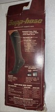 Vintage Supp-hose Socks Support Men Medium NOS Made In USA Brown