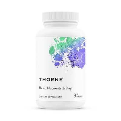 THORNE Basic Nutrients 2/Day, Vitamin & Mineral Formula, 60 Capsu