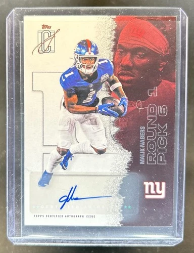 2025 Topps Signature Malik Nabers Veteran Class Autographs (RAW)
