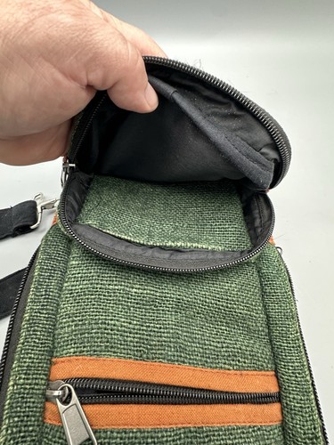 Vintage Earthbound 100% Hemp Crossbody Backpack Purse Bag Hippie Bohemian - Bild 8 von 8