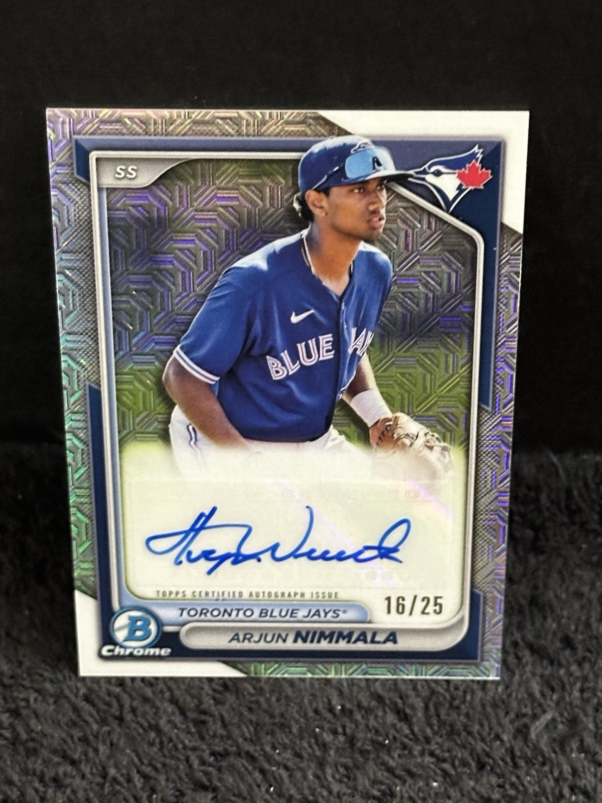 Arjun Nimmala 2024 Bowman Chrome Mega Image Variation Auto /25 #BCP-142