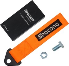 Heavy Duty Racing Tow Strap Nylon Tow Strap for Track, Off-Road, and Orange