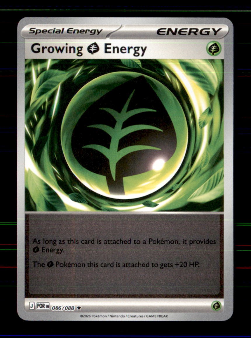 Growing Grass Energy 086/088 Rare Perfect Order Pokemon Reverse Holo Near Mint