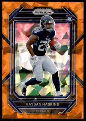2022 Panini Prizm #326 Hassan Haskins Orange Ice Rookie