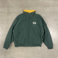 Vintage Champion Green Bay Packers Mens XL Fleece Lined Full Zip Jacket NFL