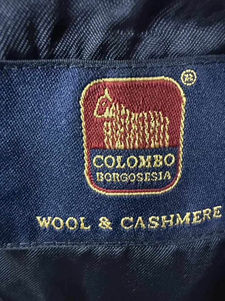 Saks Fifth Avenue Jacket Mens 56 XL Black Wool Cashmere Made in Italy Chore Coat - Image 4 of 4