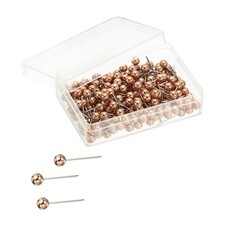 200PCS Rose Gold Push Pins Steel Point
