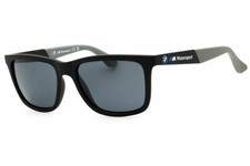 New BMW BS0031 02D Matte Black/Smoke Polarized 54-17-145 Sunglasses