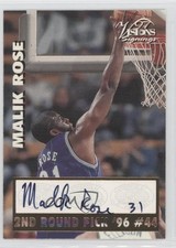 1997 Score Board Visions Signings Signings Malik Rose Auto 2f5