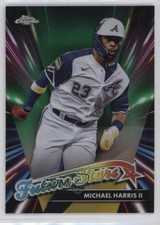 2024 Topps Chrome Future Stars Green Refractor /99 Michael Harris II #FS-10 0vp1