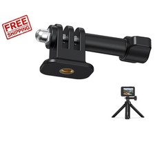 Versatile 1/4" Screw Tripod Adapter for GoPro Action Cameras - 180 Adjustment