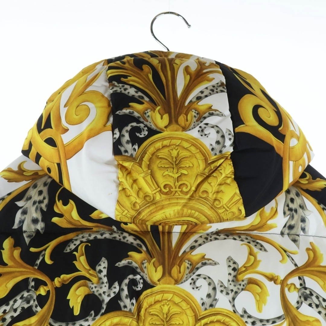 Versace Baroque Pattern Total Down Jacket Yellow … - image 4