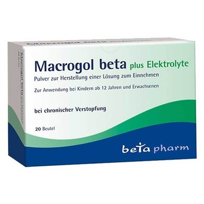 Macrogol beta plus Elektrolyte Pulver · 20 St · PZN 09247038