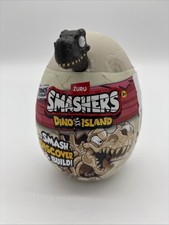 Smashers Dino Island Mega Egg T-Rex Toy ZURU Dark Brown Dinosaur Mega New