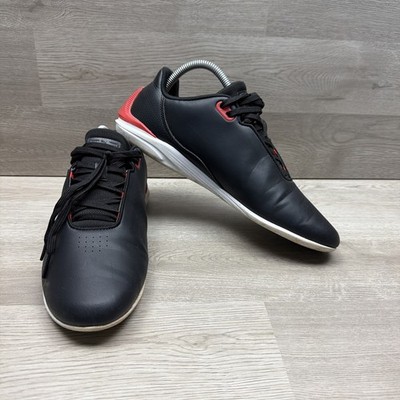 PUMA Scuderia Ferrari Drift Cat Decima Motorsport Lace Up  Mens Blk Sneakers 9.5
