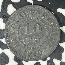 1916 Belgium 10 Centimes Lot#C7705