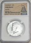 1969-S Silver Kennedy Half Dollar NGC Gem Proof – Don’t Tread on Me