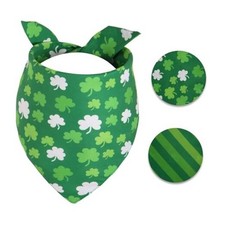 Lucky Dog Bandana Spring XLarge -1 Pack, Premium Durable X-Large st patricks