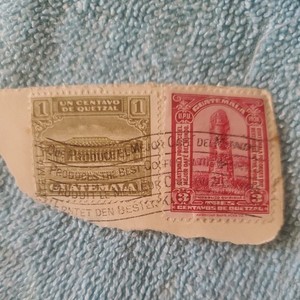 Guatemala Stamps 1 centand 3 cents both 1 price. Nice Postmarked.