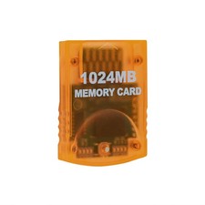 Mcbazel 1024MB 16344 Blocks Memory Card for Gamecube and Wii Console Orange