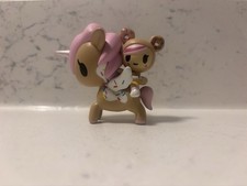 TOKIDOKI DONUTELLA UNICORNO SERIES 5 FIGURINE SOULMATES DONUT PINK BROWN RARE