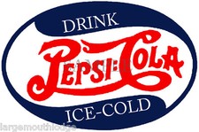 PEPSI قديم للمقتنيات STYLE OVAL DECAL GUMBALL آلة 2"