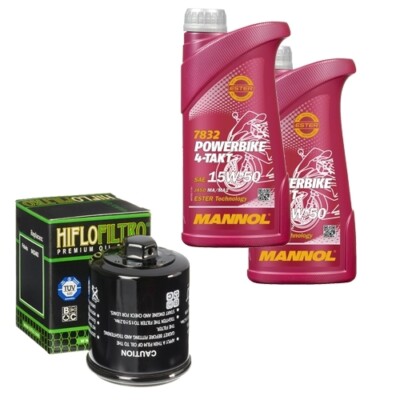 Aeon Cobra 350 2011, MANNOL 15W50 2L, HiFlo Ölfilter Set