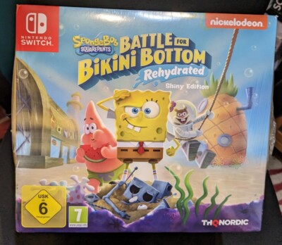 Nintendo SWITCH SPONGEBOB Battle For Bikini SHINY EDITION inkl. 8'' Statue NEU 