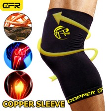 Copper Knee Sleeve Compression Brace Support Sport Joint Pain Relief Arthritis I